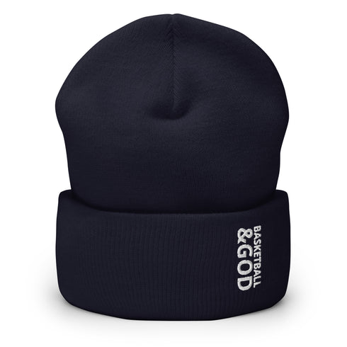 Basketball &God Cuffed Beanie
